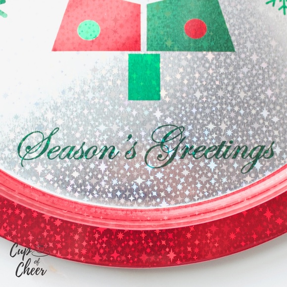 ✨$3 add on! 🎄Christmas Round Tray - Picture 2 of 4